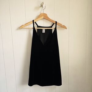 ☆ H&M Black Velvet V-neck Cami